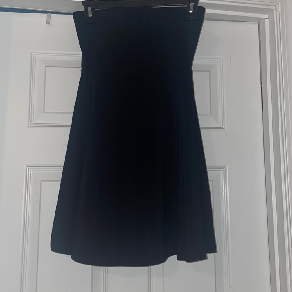 Mini black strapless dress size XS